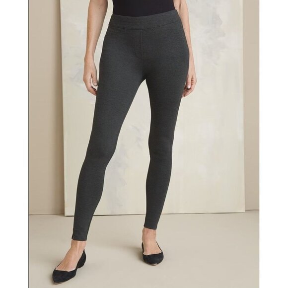 NWT CHICO'S Tailored Ponte Leggings Size US 4T Color Heather Grey - Picture 1 of 8